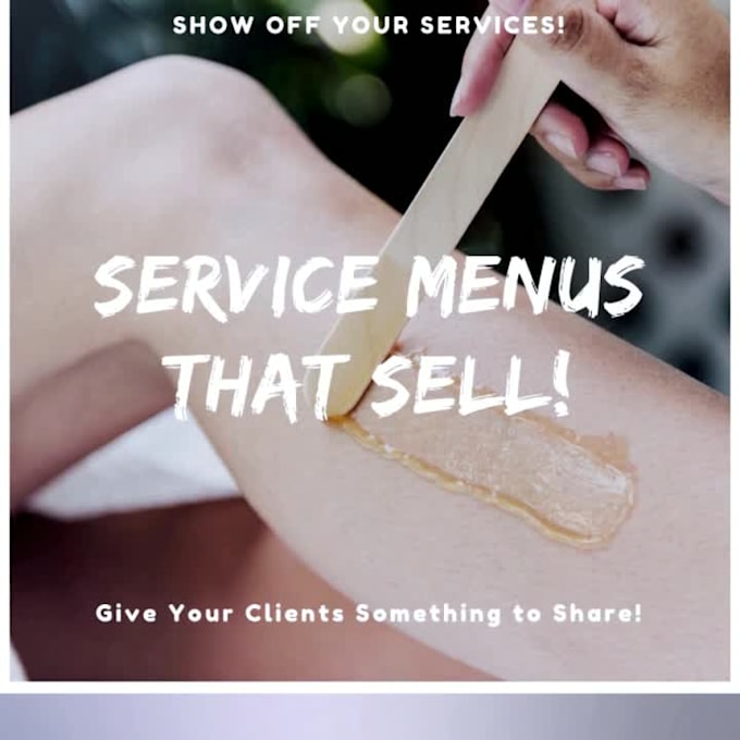 Create a service menu for your business by Warriorlover | Fiverr
