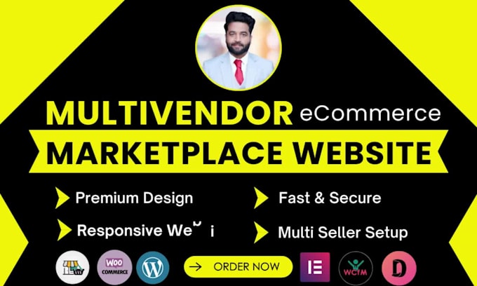 build multi vendor ecommerce marketplace website or multivendor website