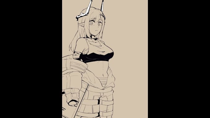 Best Price! I will draw anime art commissions