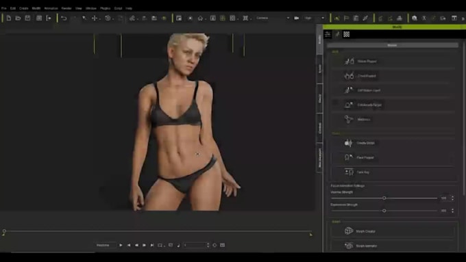 do 3d realistic human character model