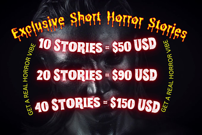 Best Deals! I will do ghostwrite books, short stories, horror stories  for $50