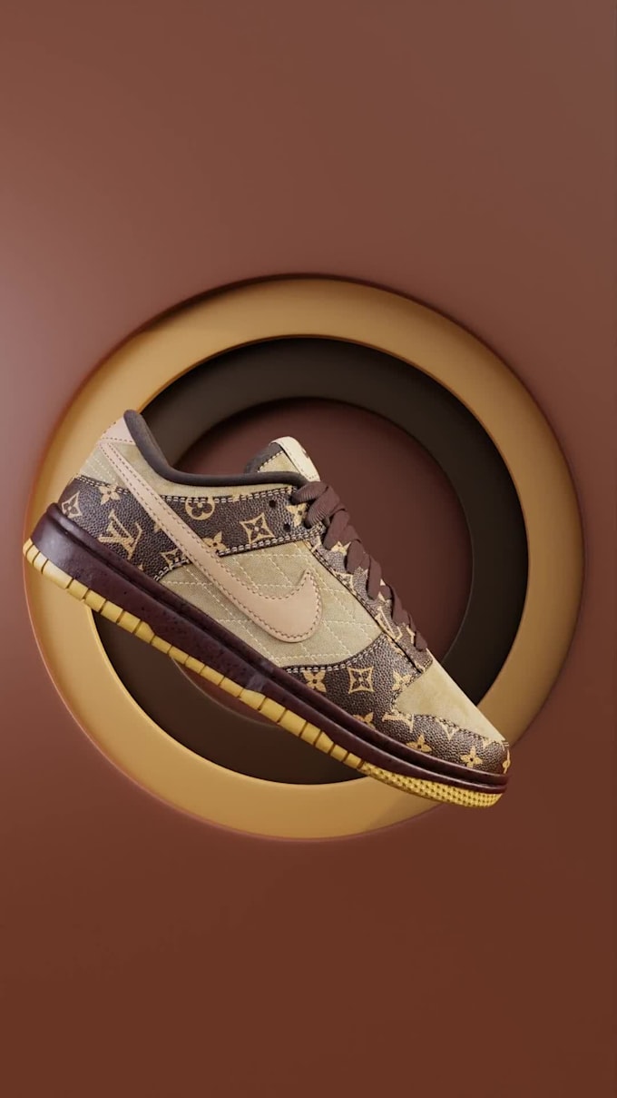 do hyperrealistic 3d sneakers modeling, texturing, for your brand