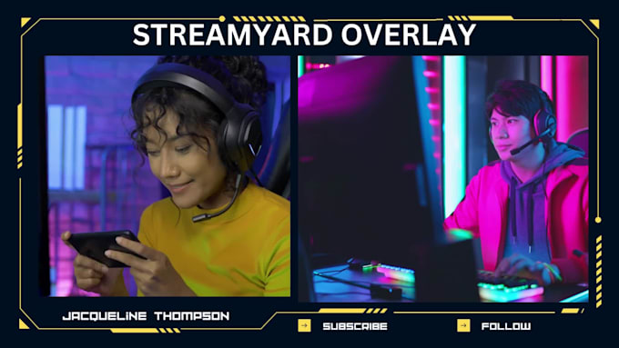 Create streamyard, webcam, obs overlay for your live streaming by ...