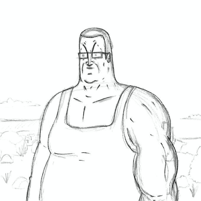 draw you a simplified cartoon portrait