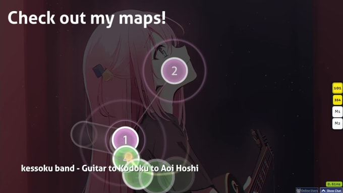 create an osu map for any song of your choice