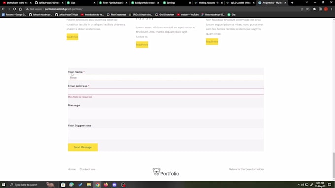 build portfolio website for your business using wordpress