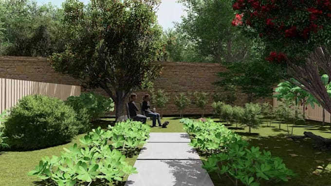 design landscape for residence and master plan