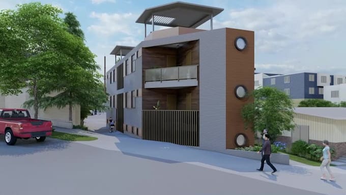 design and render 3d interior and exterior