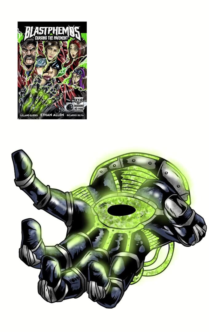 create a cover page for comic book, graphic novel, manga