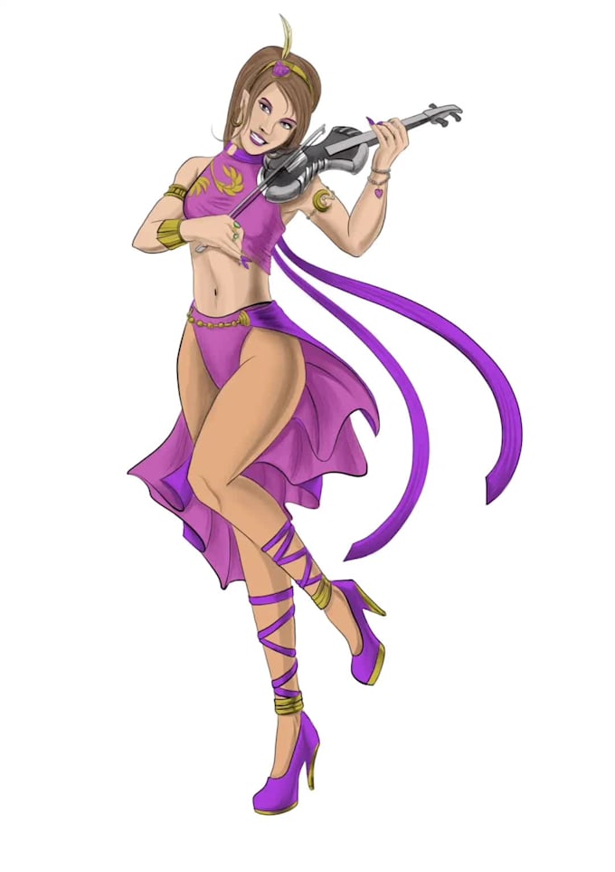 draw your character with attractive detail