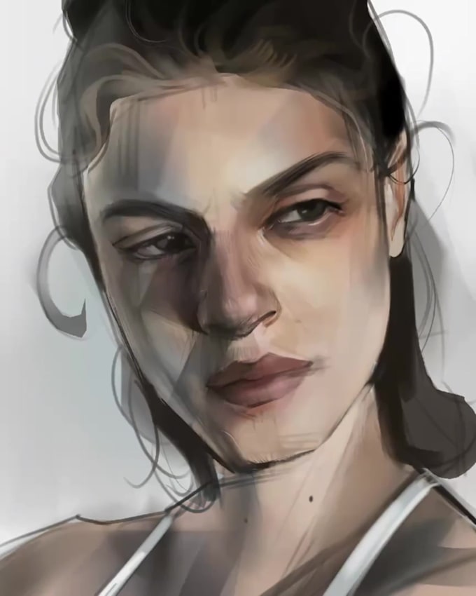 draw a realistic portrait for you