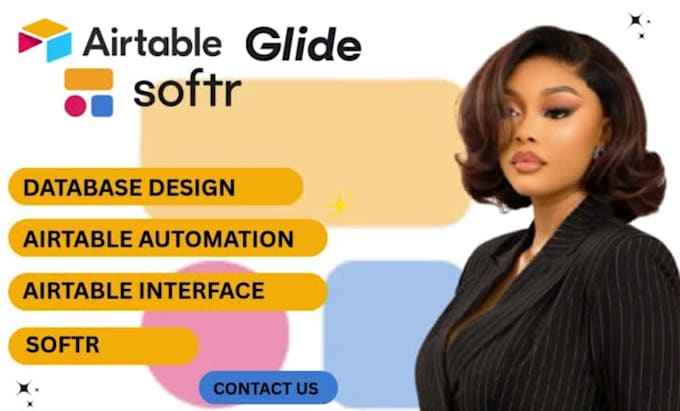 design airtable, airtable integration, glide app automation, airtable ai, softr