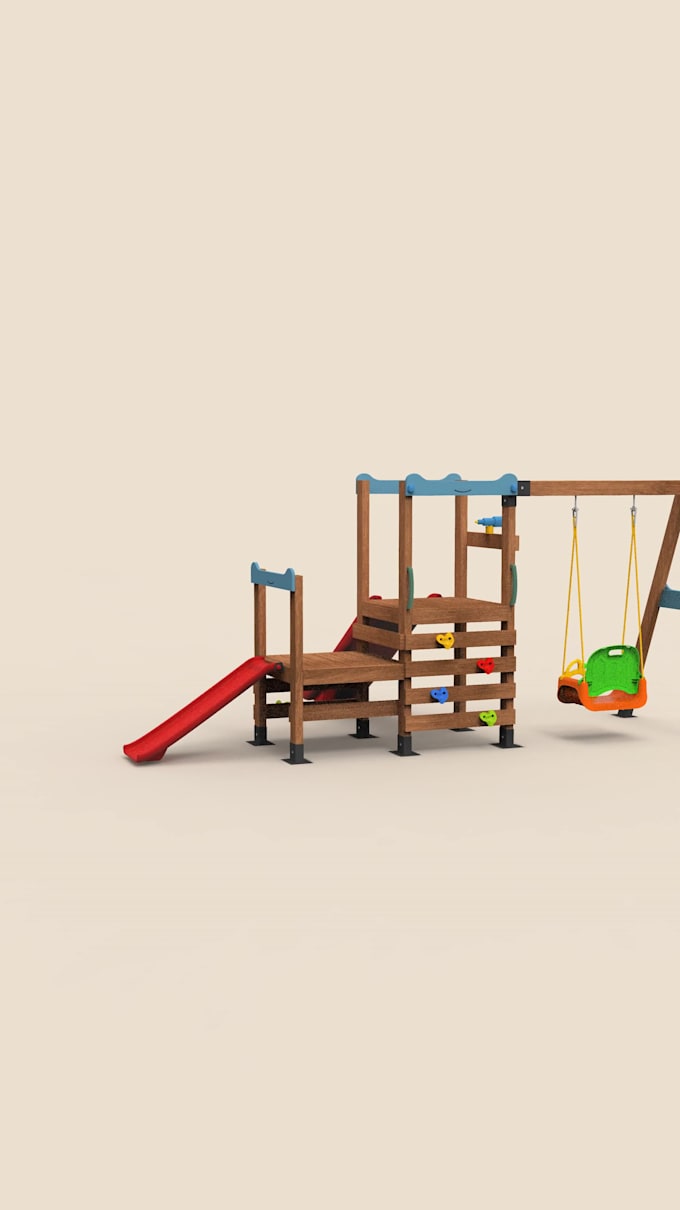 design 3d outdoor playgrounds and renders