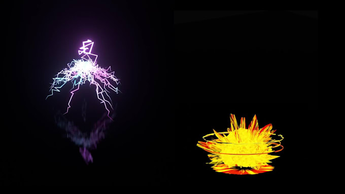 make you a stylized visual effect with controller in blender