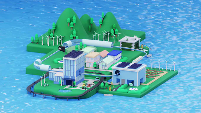 create and render 3d isometric environment