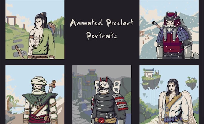 draw a pixel art portrait for you or your avatar