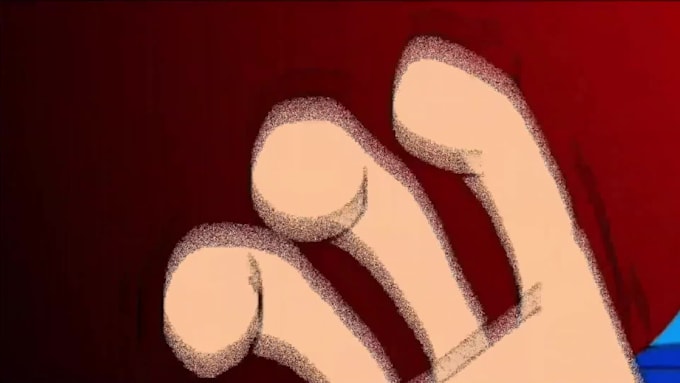 create a 2d short horror cartoon movie