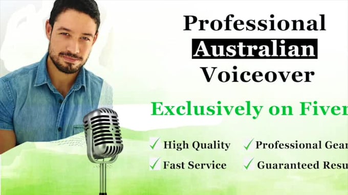 be your engaging australian male voiceover