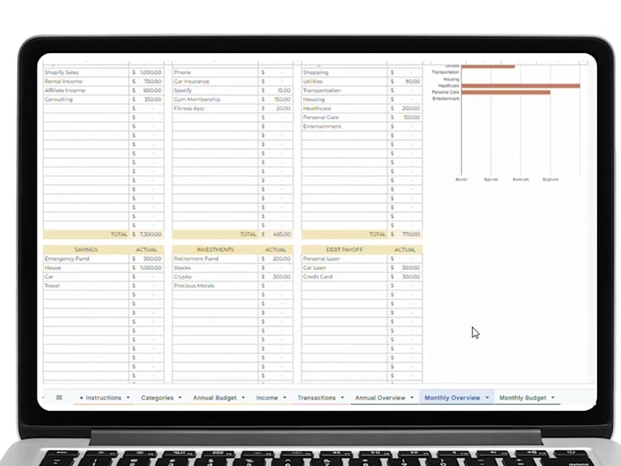 send you an annual income and expense tracker yearly budget