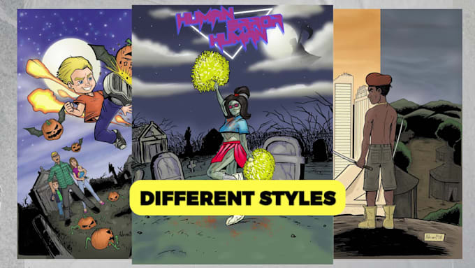 draw comic book cover