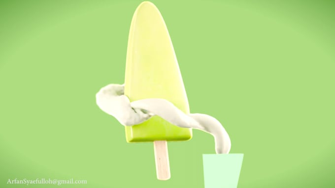 make 3d product animation food