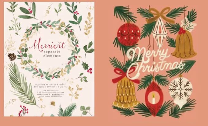 create attractive christmas poster banner christmas card
