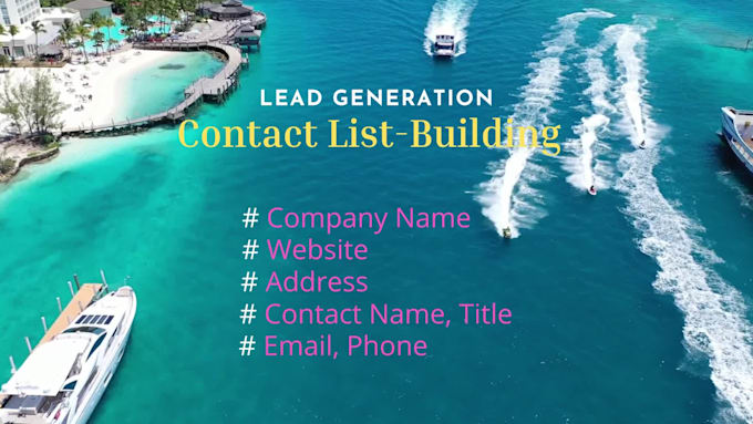 do lead generation and contact list building