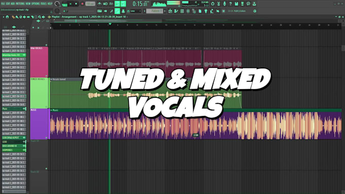 tune, edit, clean, mix your vocals professionally