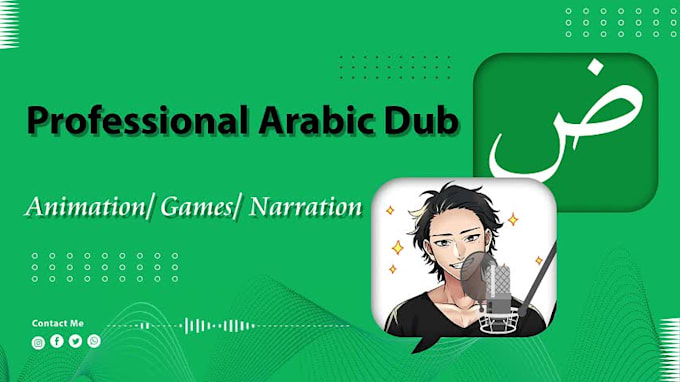 record a professional arabic dub for you