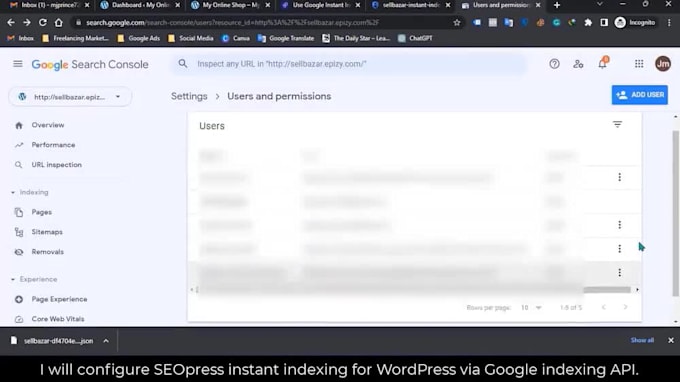 set up the google indexing API with seopress for wordpress