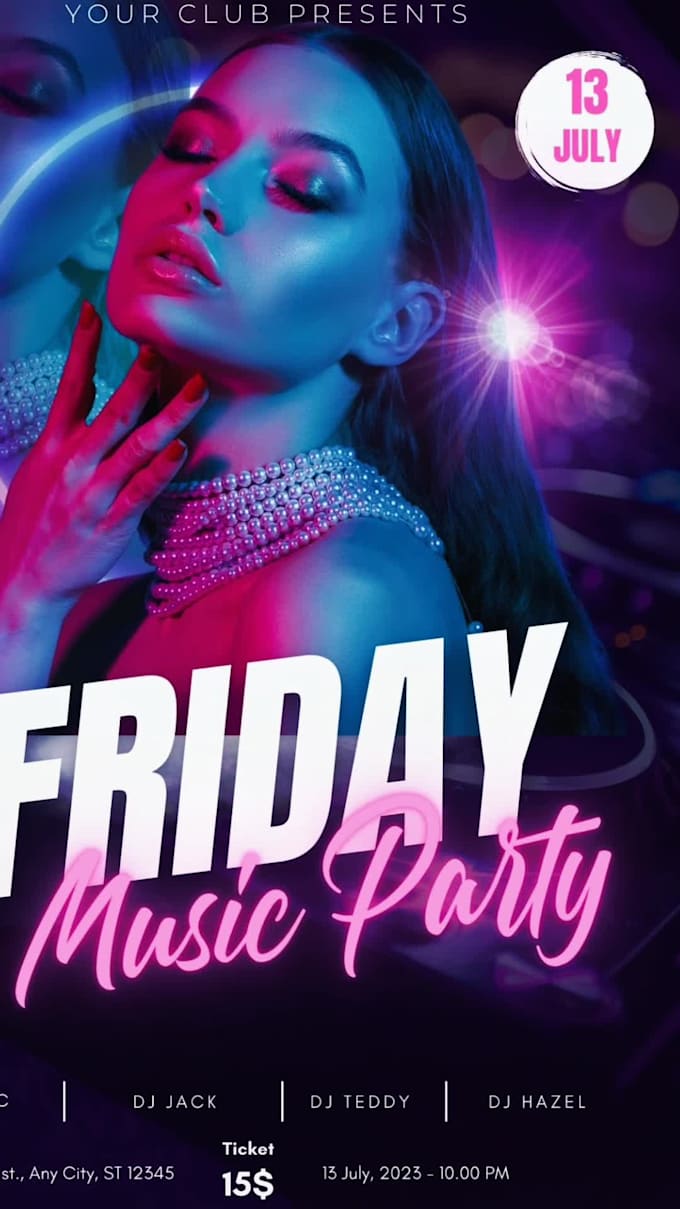 do event birthday christmas club dj music church new year and flyer design