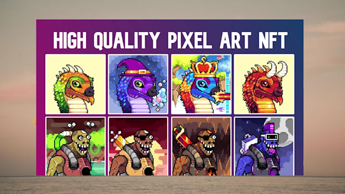 Create you an entire custom nft pixel art collection by Abderrahmanejdi ...