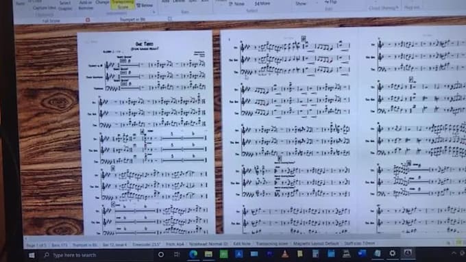 transcribe music from audio or video