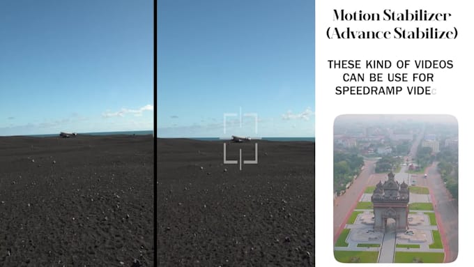 stabilize videos with applying warp track stabilizer on shaky video