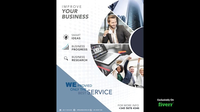 design stylish flyer, poster or brochure