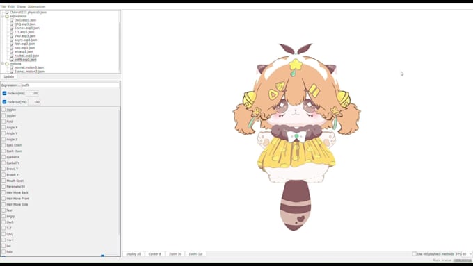 l2d chibi doll model, rigging or just art for streaming