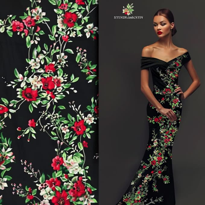 make a fashion textile pattern or print design