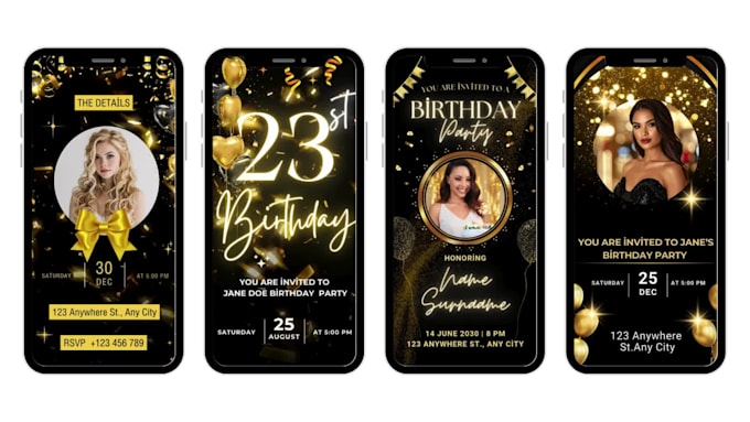 animated birthday invitations cards and greeting cards