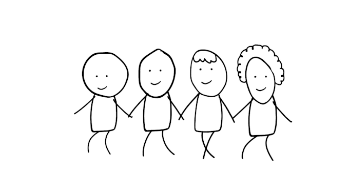 create long stickman animation