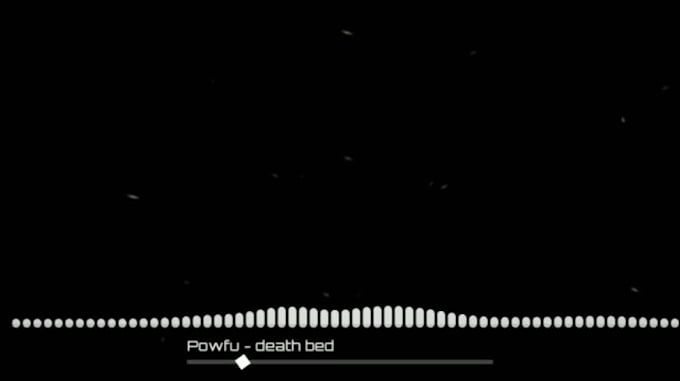 create music visualizer or audio spectrum in 4k 60fps