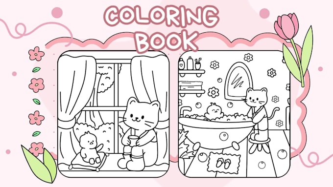 create bold and easy coloring book for kids and adults