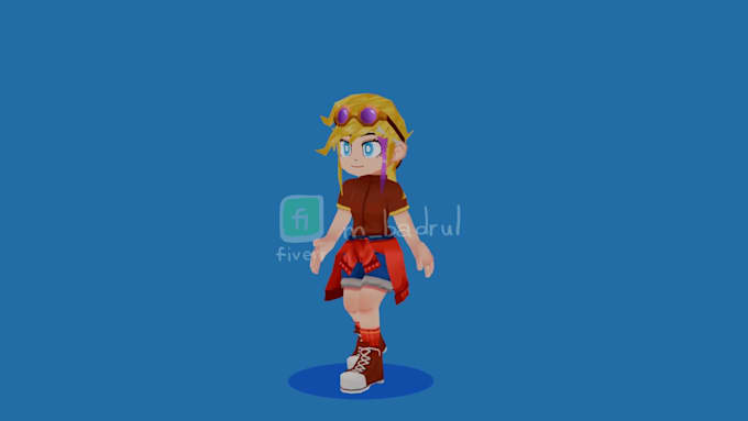 create game ready 3d lowpoly vrm