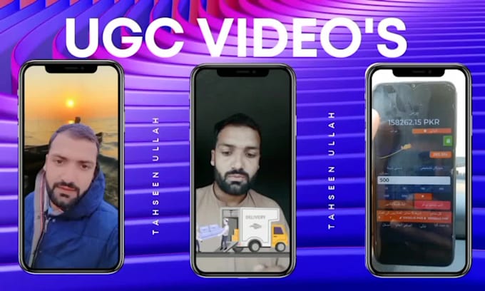 create ugc video for your social media in urdu and pashto, selfie video
