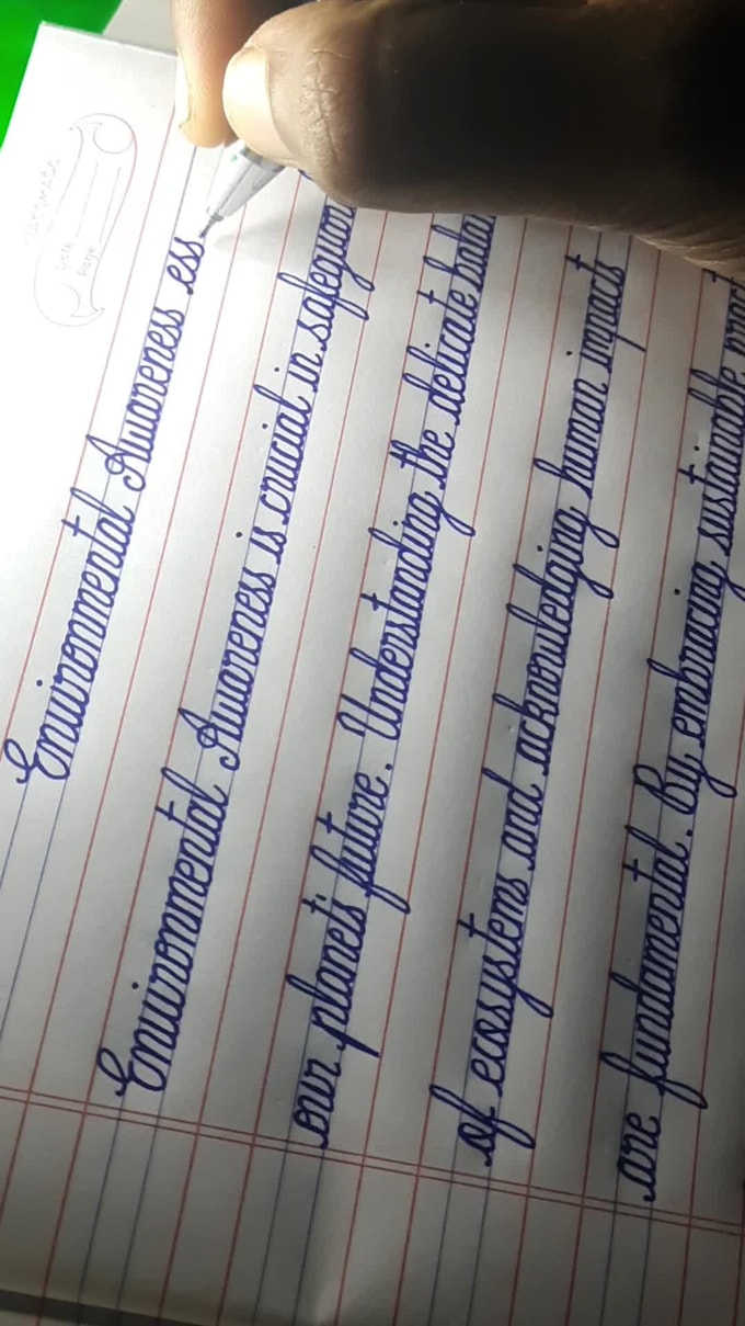 handwrite letter, poem or anything in printed handwriting