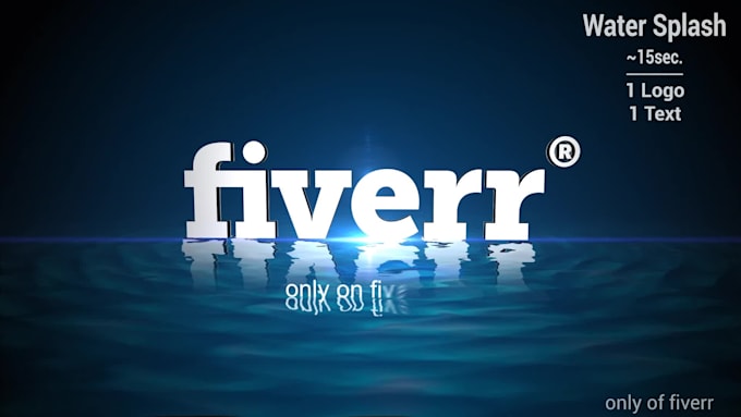 create Water Splash Logo Reveal for your project