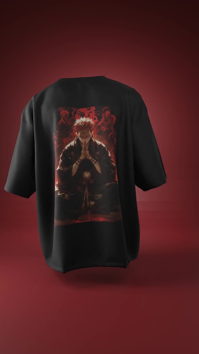 create professional 3d oversized t shirt mockup