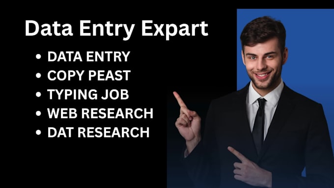 do provide data entry, typing job, and web research