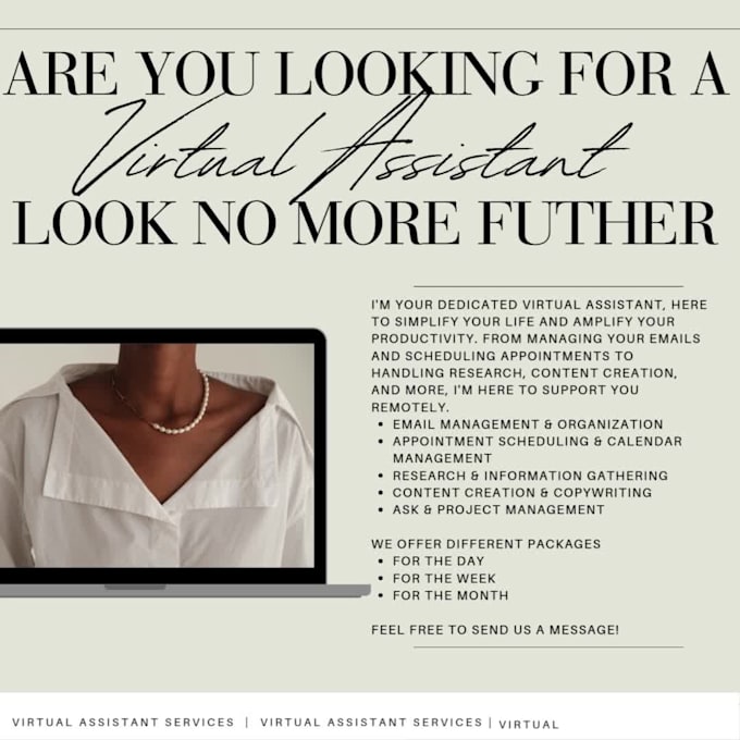 be your go to VA to social media, graphics and admin