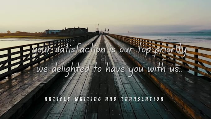experienced writer and translator at your service