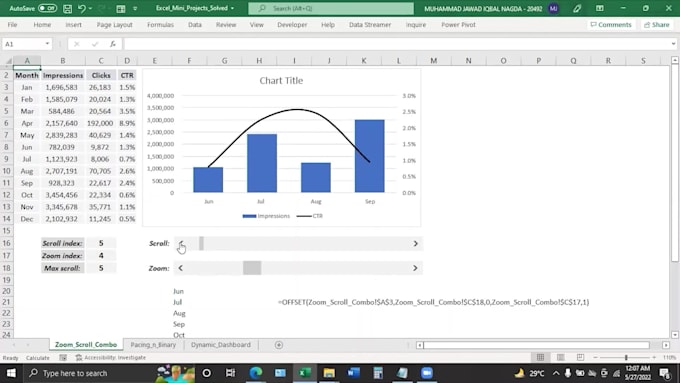 Coach you to become an ms excel data visualization expert by Jawadnagda ...